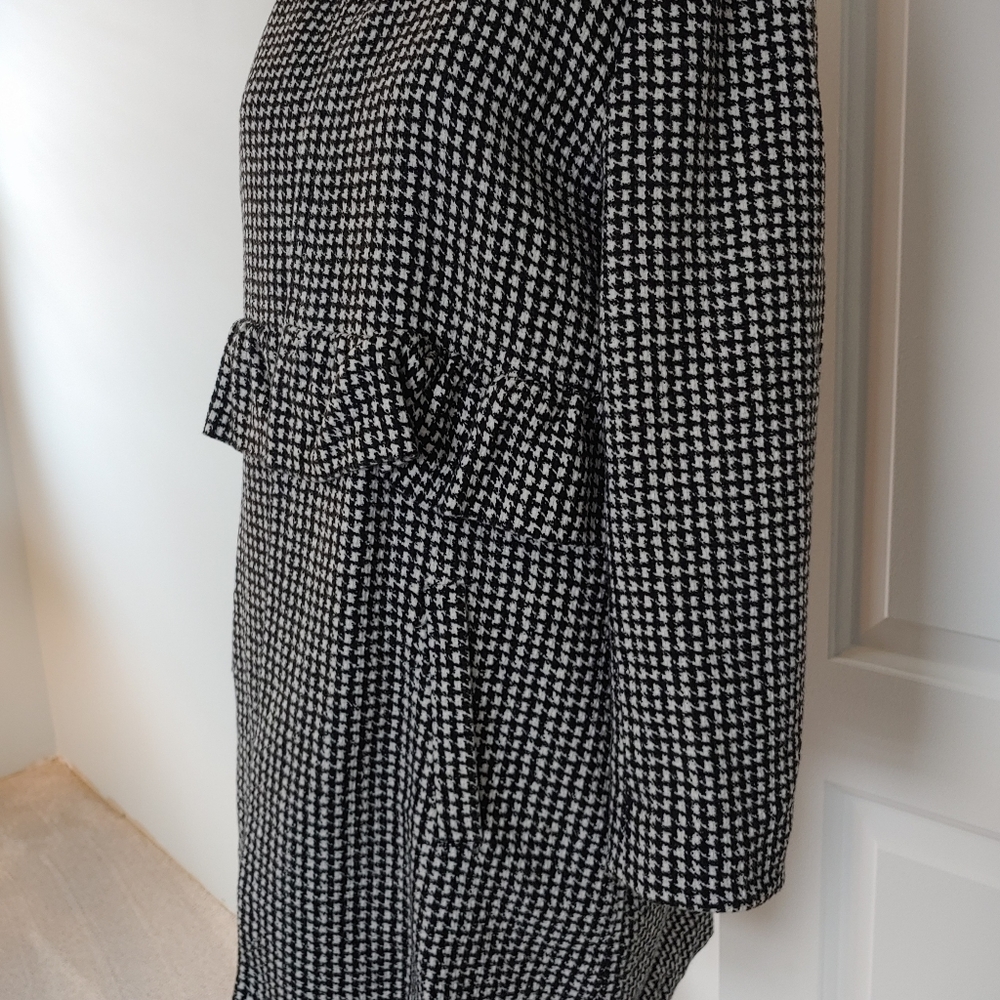 Black Mono Ruffle Coat - Picture 3 of 6